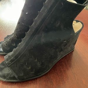 Via Spiga suede wedges-open toe